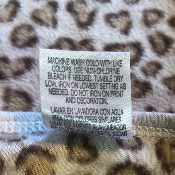 Fisher Price Leopard Print Long Sleeve Top‎ with Bow Detail, Size 12 Months - Picture 8 of 8